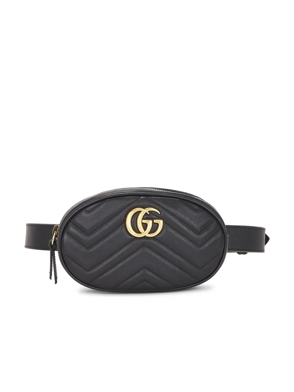 Gucci Marmont Black Quilted Leather Belt Bag
